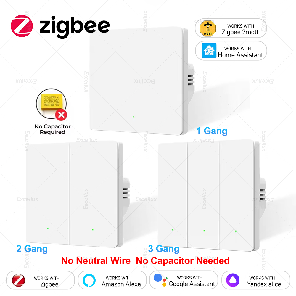Home Improvement Outlet - Умный выключатель света ZigBee, не нейтральный