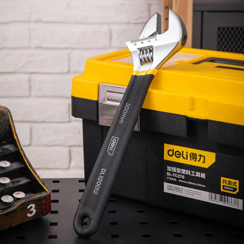 Pipe Wrench Adjustable - Разводной гаечный ключ Deli, автомобильные велосипедные