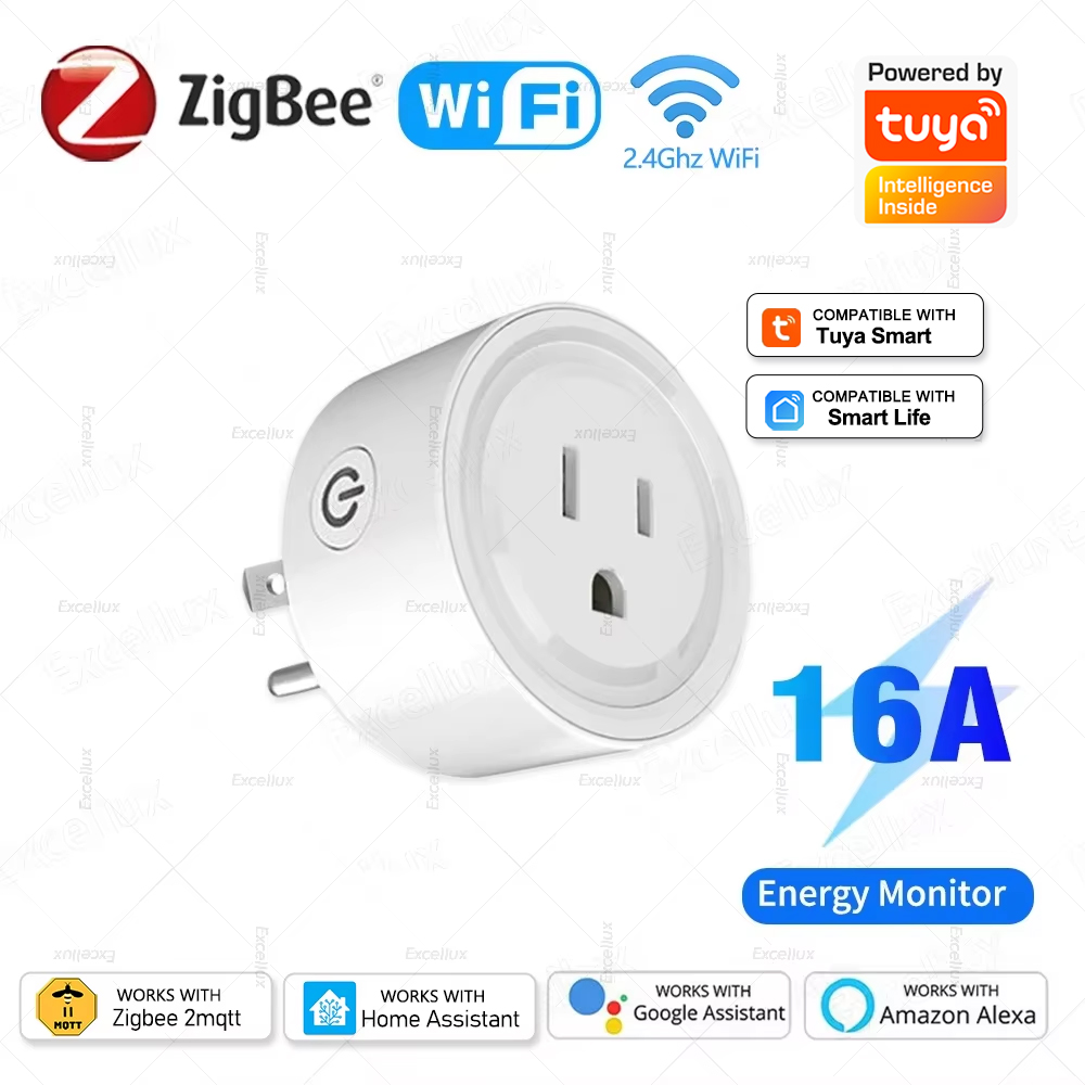 Home Improvement Outlet - Умная розетка Tuya Wi-Fi или Zigbee,