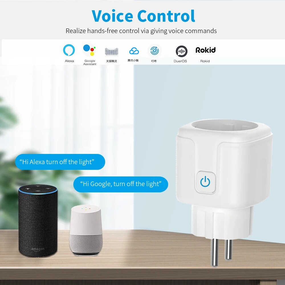 Умная розетка ЕС, Wi-Fi, 20A,  – обзор и цена Home Improvement Outlet